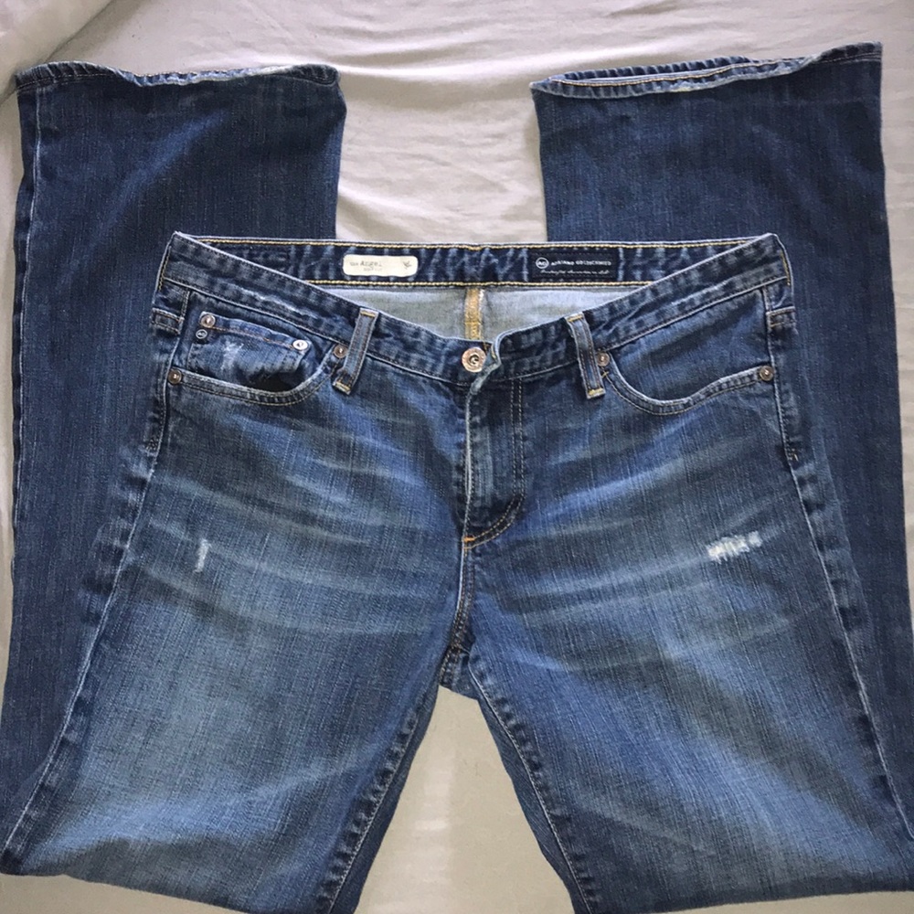 AG Angel bootcut jeans.